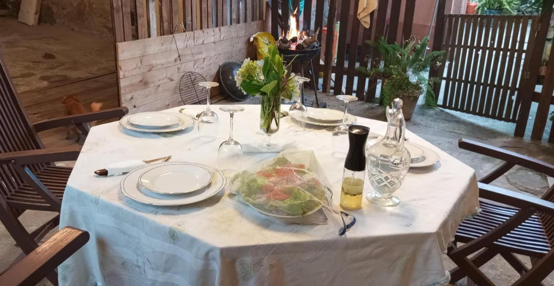 Habitacion Cama Matrimonial En A Armenteira Gil Dış mekan fotoğraf